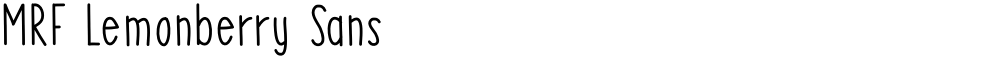 MRF Lemonberry Sans