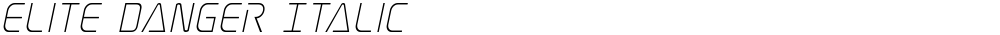 Elite Danger Italic
