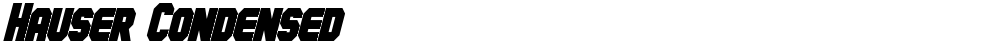 Hauser Condensed