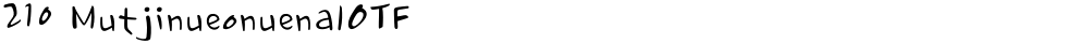 210 MutjinueonuenalOTF
