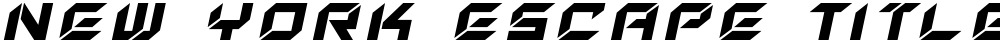 New York Escape Title Italic