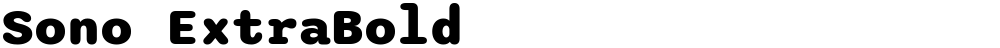 Sono ExtraBold