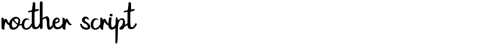 rocther script