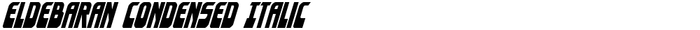 Eldebaran Condensed Italic