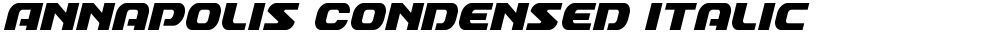 Annapolis Condensed Italic