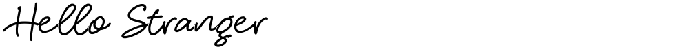 Hello Stranger