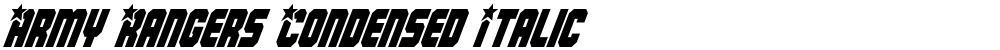 Army Rangers Condensed Italic