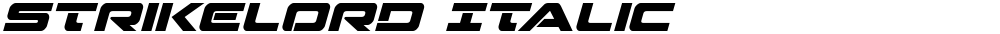 Strikelord Italic