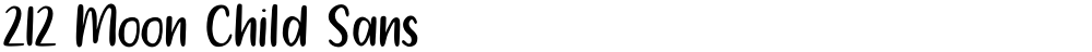 212 Moon Child Sans