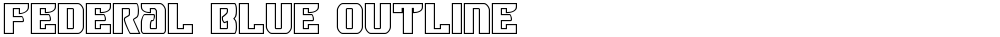 Federal Blue Outline