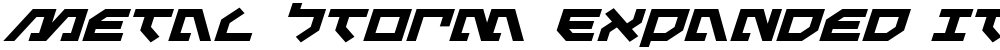 Metal Storm Expanded Italic