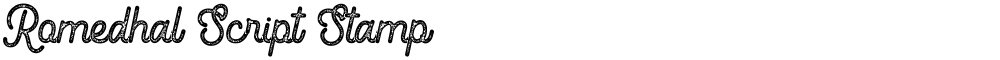 Romedhal Script Stamp