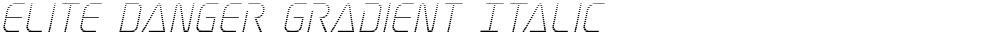 Elite Danger Gradient Italic