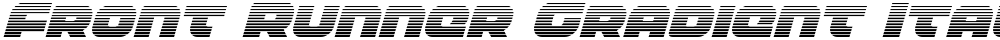 Front Runner Gradient Italic