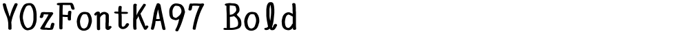 YOzFontKA97 Bold