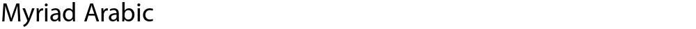 Myriad Arabic