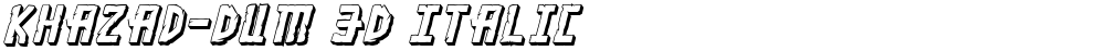 Khazad-Dum 3D Italic