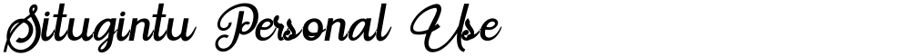 Situgintu Personal Use