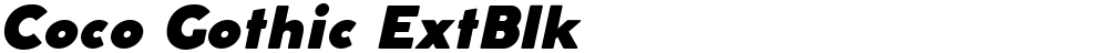 Coco Gothic ExtBlk