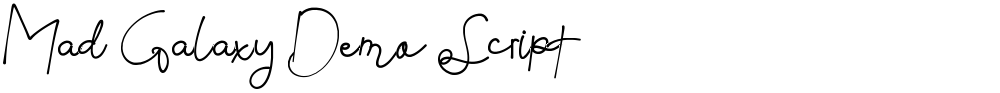 Mad Galaxy Demo Script