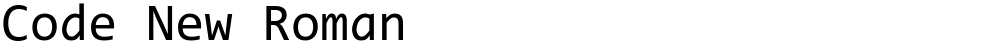 Code New Roman