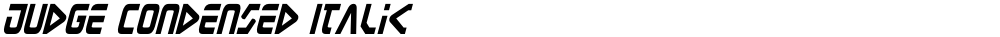Judge Condensed Italic