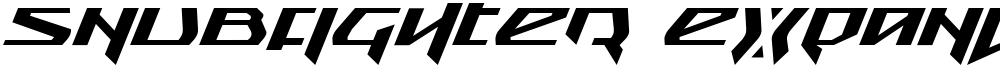Snubfighter Expanded Italic