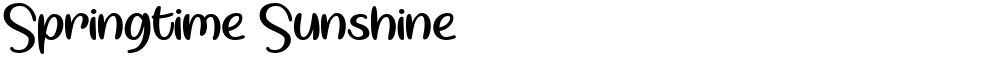 Springtime Sunshine