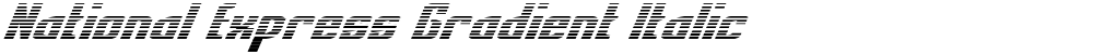 National Express Gradient Italic