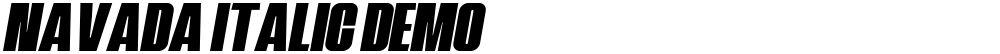 Navada Italic Demo