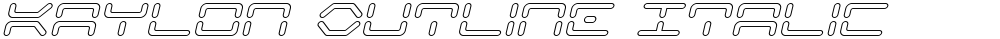 Kaylon Outline Italic