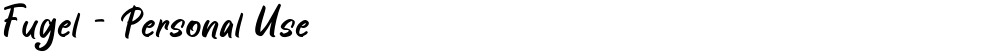 Fugel - Personal Use