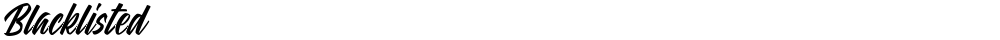 Blacklisted