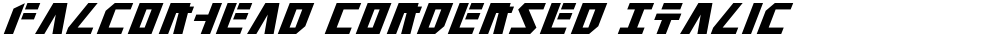 Falconhead Condensed Italic