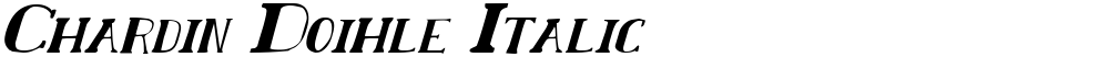 Chardin Doihle Italic