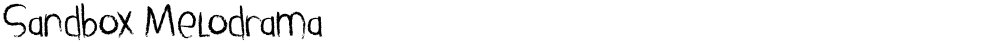 Sandbox Melodrama