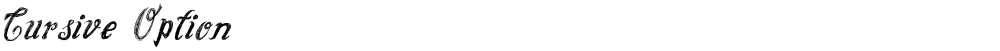 Cursive Option