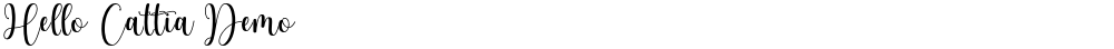 Hello Cattia Demo