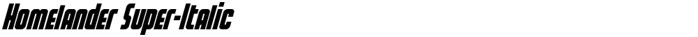 Homelander Super-Italic