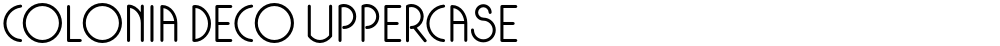 Colonia Deco Uppercase