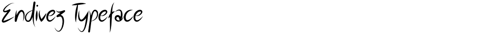 Endivez Typeface
