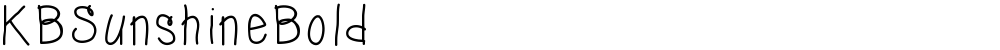 KBSunshineBold