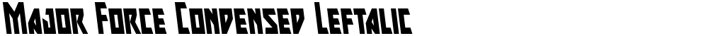 Major Force Condensed Leftalic