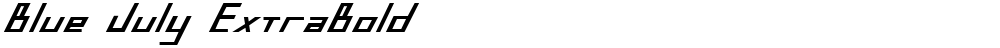 Blue July ExtraBold