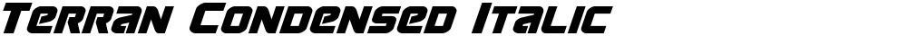 Terran Condensed Italic