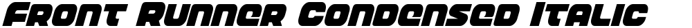 Front Runner Condensed Italic
