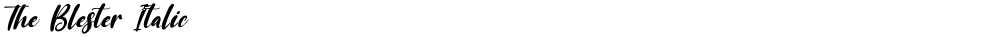 The Blester Italic