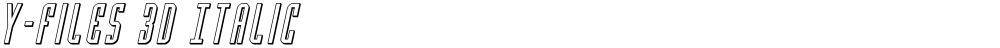 Y-Files 3D Italic