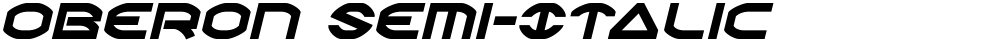 Oberon Semi-Italic