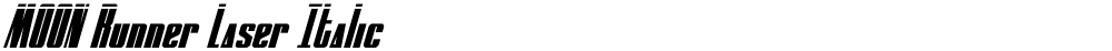 MOON Runner Laser Italic
